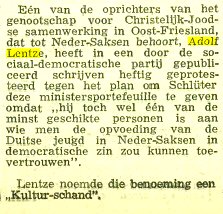 Zeitungsbericht Utrechts Nieuwsblad 28-5-1955